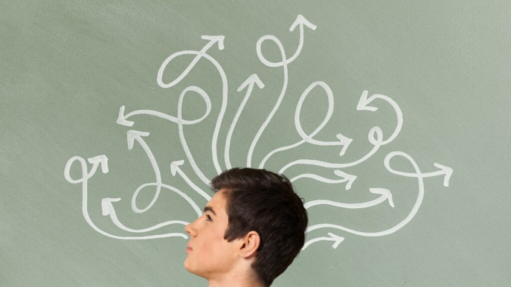 why adhd coaching works - a teen with lines symbolizing neurodivergence